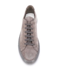 braune Leder niedrige Sneakers von Common Projects