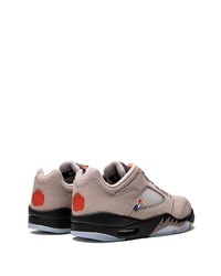 braune Leder niedrige Sneakers von Jordan