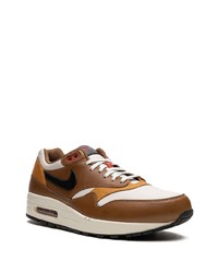 braune Leder niedrige Sneakers von Nike