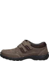 braune Leder niedrige Sneakers von Bama