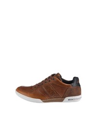 braune Leder niedrige Sneakers von Bjorn Borg