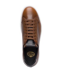 braune Leder niedrige Sneakers von Church's