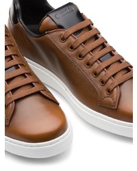 braune Leder niedrige Sneakers von Church's