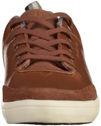 braune Leder niedrige Sneakers von Boxfresh