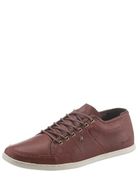 braune Leder niedrige Sneakers von Boxfresh