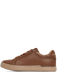 braune Leder niedrige Sneakers von Coach 1941