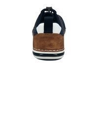 braune Leder niedrige Sneakers von Bugatti