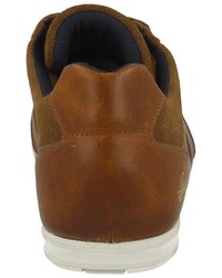 braune Leder niedrige Sneakers von Bullboxer