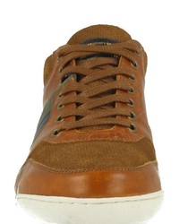 braune Leder niedrige Sneakers von Bullboxer