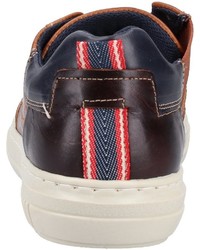 braune Leder niedrige Sneakers von Bullboxer