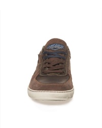 braune Leder niedrige Sneakers von Camp David