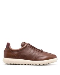 braune Leder niedrige Sneakers von Camper