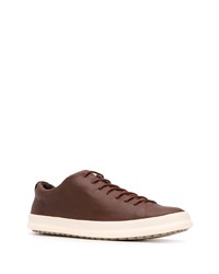 braune Leder niedrige Sneakers von Camper