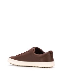 braune Leder niedrige Sneakers von Camper