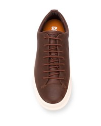 braune Leder niedrige Sneakers von Camper