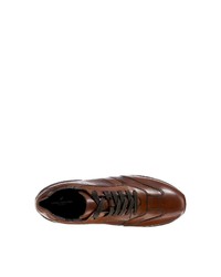 braune Leder niedrige Sneakers von Daniel Hechter
