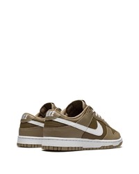 braune Leder niedrige Sneakers von Nike