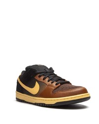 braune Leder niedrige Sneakers von Nike