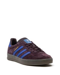 braune Leder niedrige Sneakers von adidas