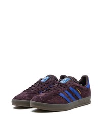 braune Leder niedrige Sneakers von adidas