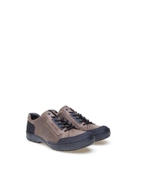 braune Leder niedrige Sneakers von Greyder