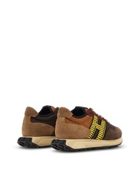 braune Leder niedrige Sneakers von Hogan