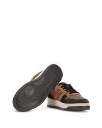 braune Leder niedrige Sneakers von Hogan