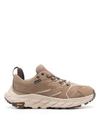 braune Leder niedrige Sneakers von Hoka One One