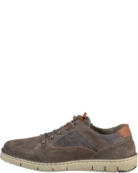 braune Leder niedrige Sneakers von Josef Seibel