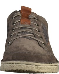 braune Leder niedrige Sneakers von Josef Seibel