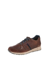 braune Leder niedrige Sneakers von Josef Seibel