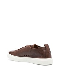 braune Leder niedrige Sneakers von Henderson Baracco