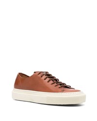 braune Leder niedrige Sneakers von Buttero