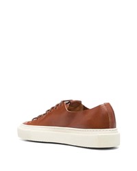 braune Leder niedrige Sneakers von Buttero