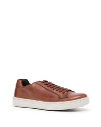 braune Leder niedrige Sneakers von Church's