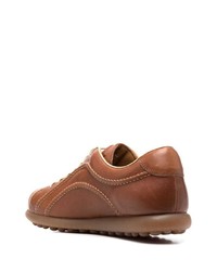 braune Leder niedrige Sneakers von Camper