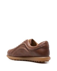 braune Leder niedrige Sneakers von Camper