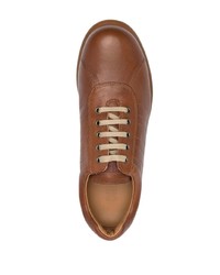 braune Leder niedrige Sneakers von Camper