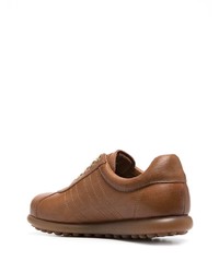 braune Leder niedrige Sneakers von Camper