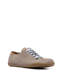 braune Leder niedrige Sneakers von Camper