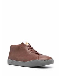 braune Leder niedrige Sneakers von Camper