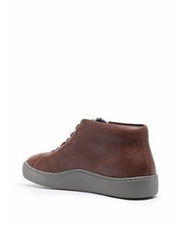 braune Leder niedrige Sneakers von Camper