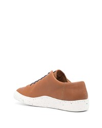 braune Leder niedrige Sneakers von Camper