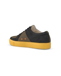 braune Leder niedrige Sneakers von SWEA