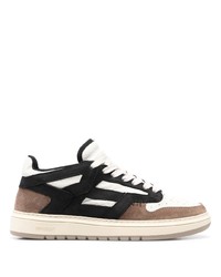 braune Leder niedrige Sneakers von Represent