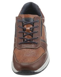 braune Leder niedrige Sneakers von Rieker