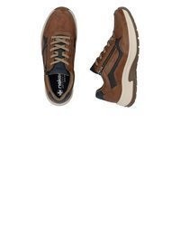 braune Leder niedrige Sneakers von Rieker