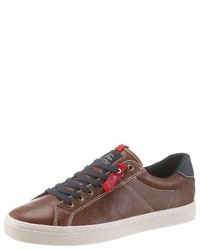 braune Leder niedrige Sneakers von S.OLIVER RED LABEL