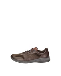 braune Leder niedrige Sneakers von Sioux