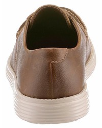 braune Leder niedrige Sneakers von Skechers